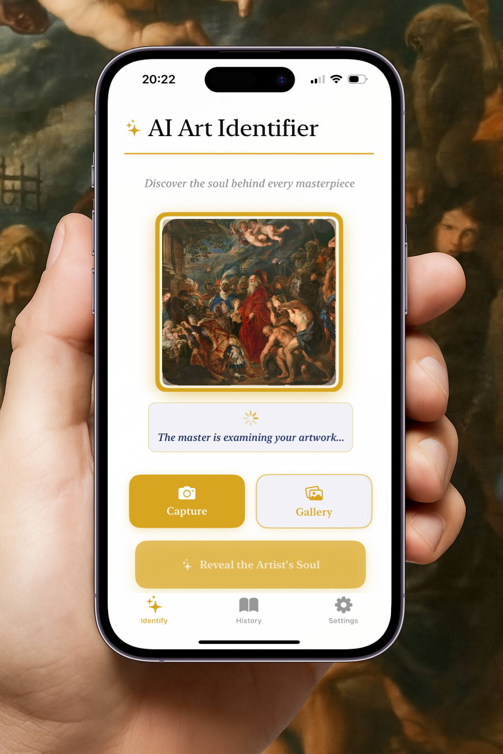 Analyzing artwork photo